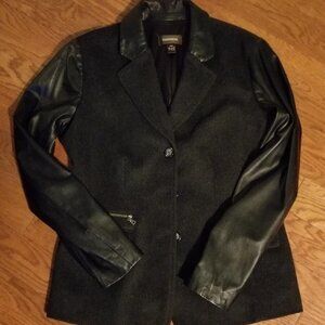 NWOT  Danier leather and wool blazer, size M